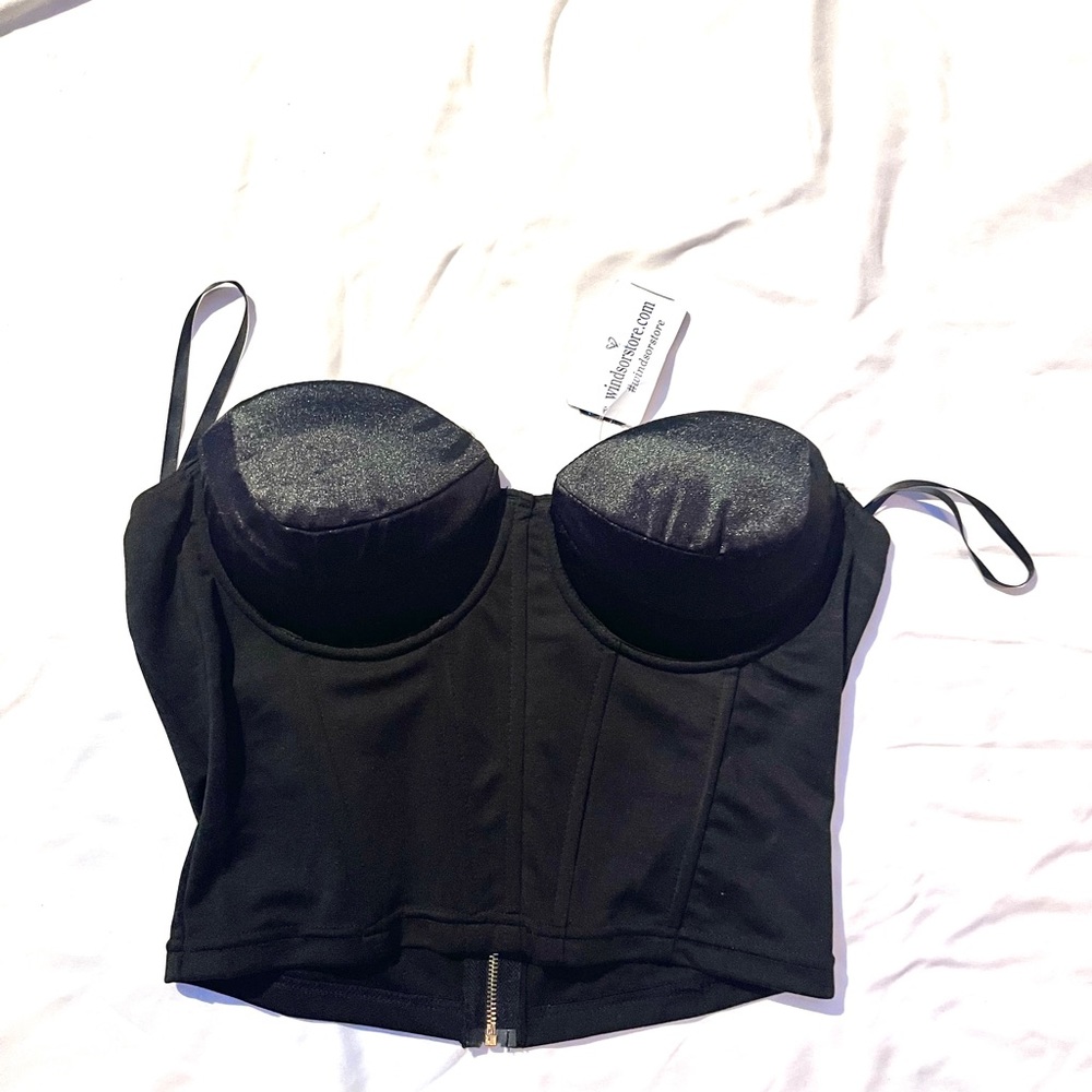 black corset top